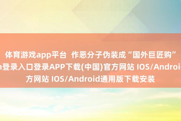 体育游戏app平台  　　作恶分子伪装成“国外巨匠购”店铺-