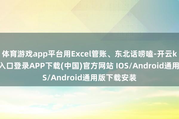 体育游戏app平台用Excel管账、东北话唠嗑-开云kaiy