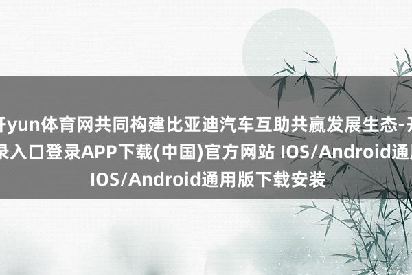 开yun体育网共同构建比亚迪汽车互助共赢发展生态-开云kaiyun登录入口登录APP下载(中国)官方网站 IOS/Android通用版下载安装